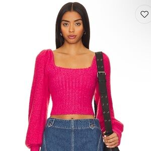 Free People Katie Pink Sweater